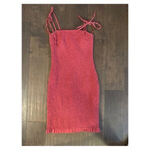 Abercrombie & Fitch smocked bodycon dress